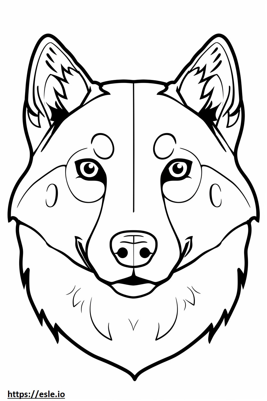 Ainu face coloring page