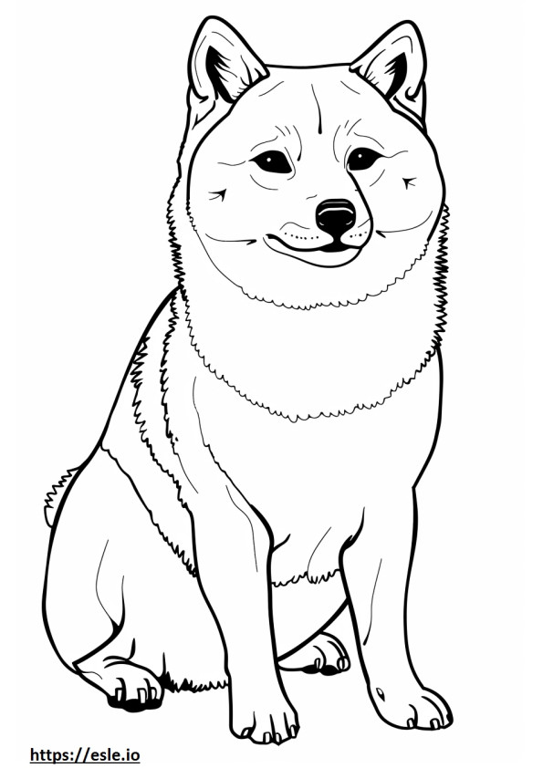 Ainu full body coloring page