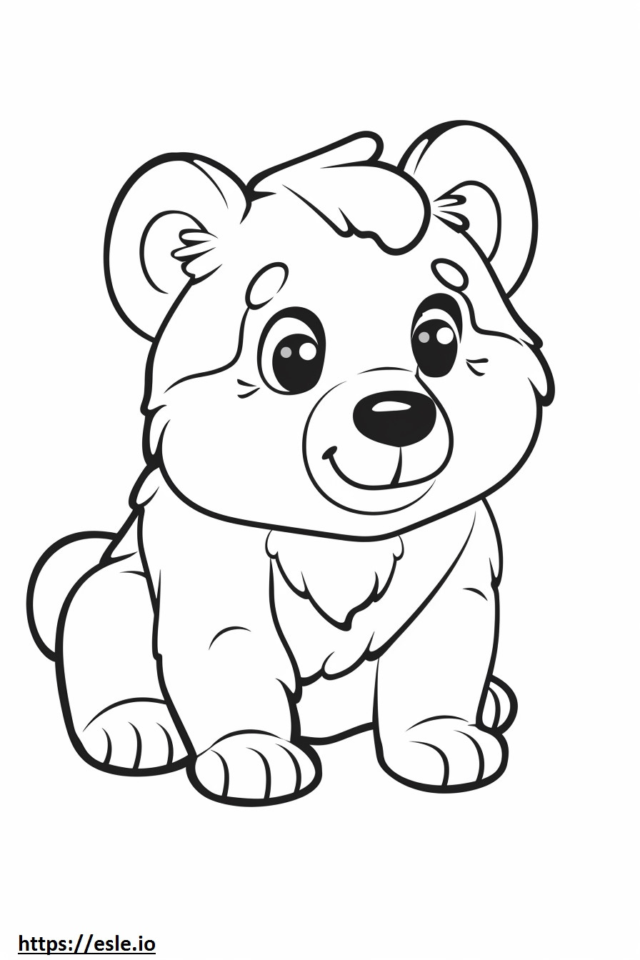 Ainu baby coloring page