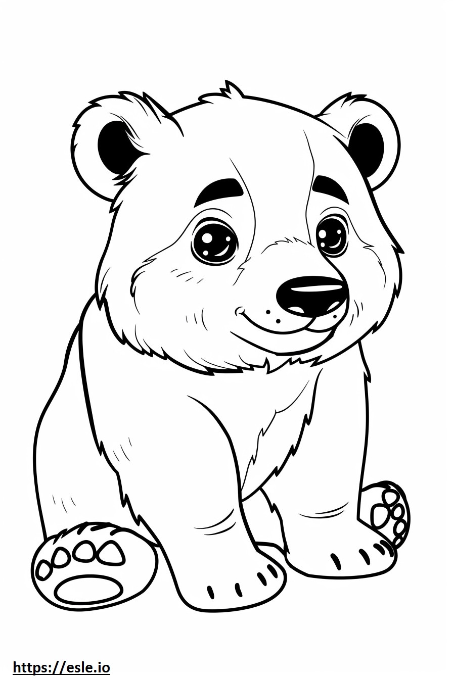 Ainu baby coloring page
