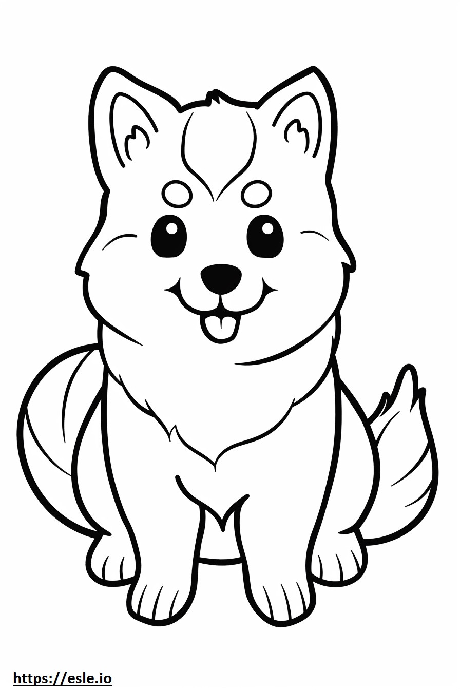 Ainu cute coloring page