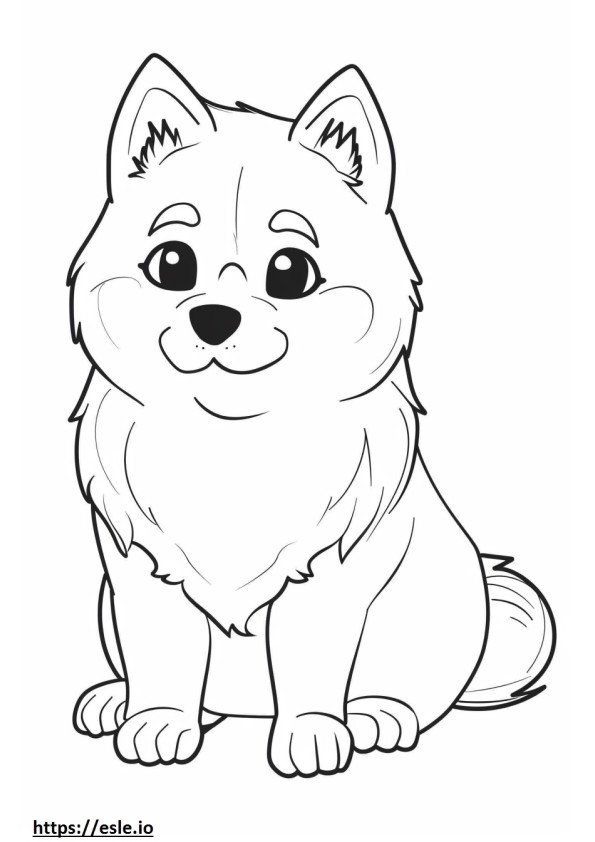 Ainu cute coloring page