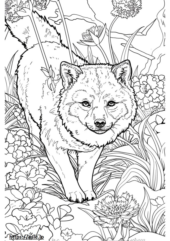 Ainu Playing coloring page