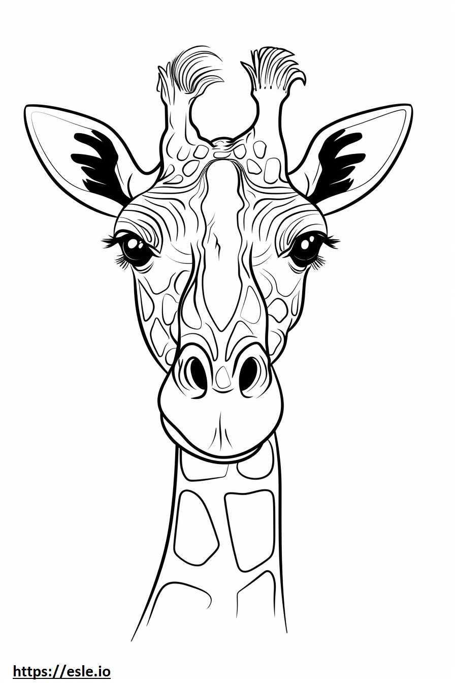 Airedoodle face coloring page