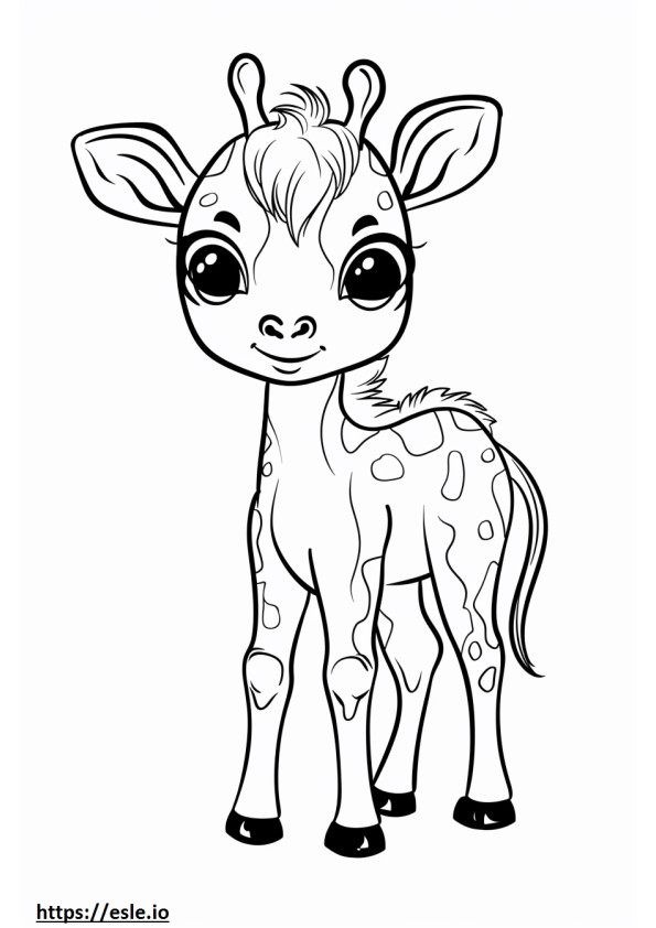 Airedoodle baby coloring page