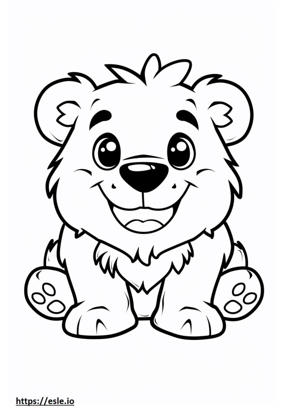 Airedoodle smile emoji coloring page