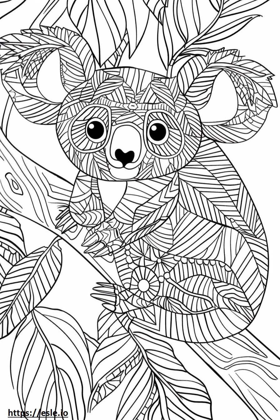 Airedoodle happy coloring page