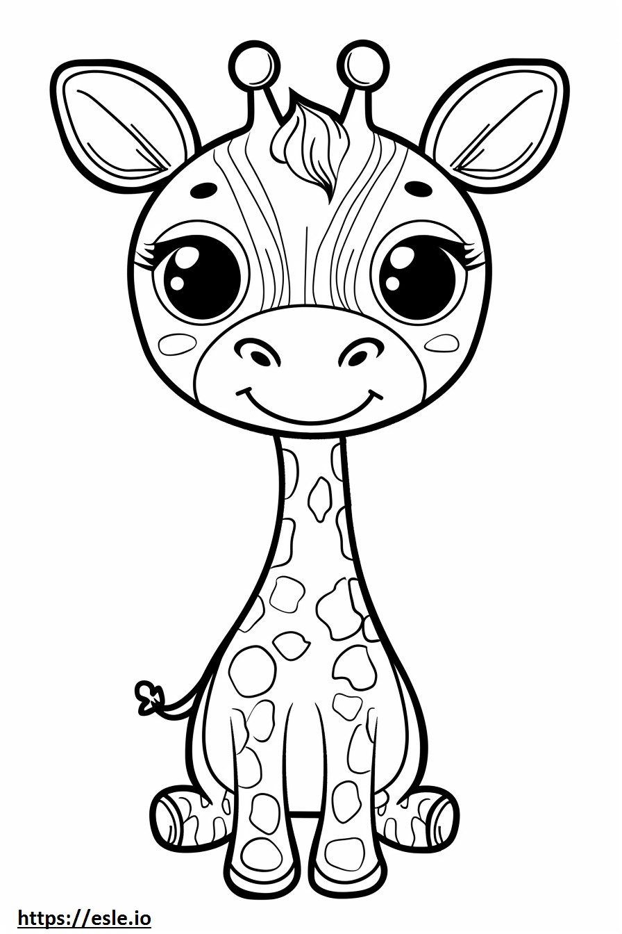 Airedoodle Kawaii coloring page