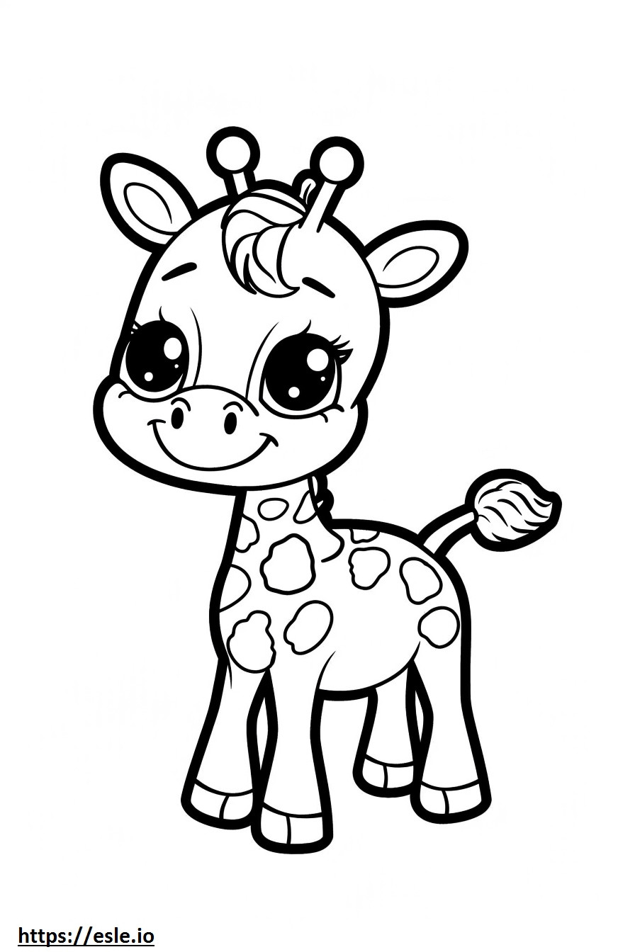 Airedoodle Kawaii coloring page