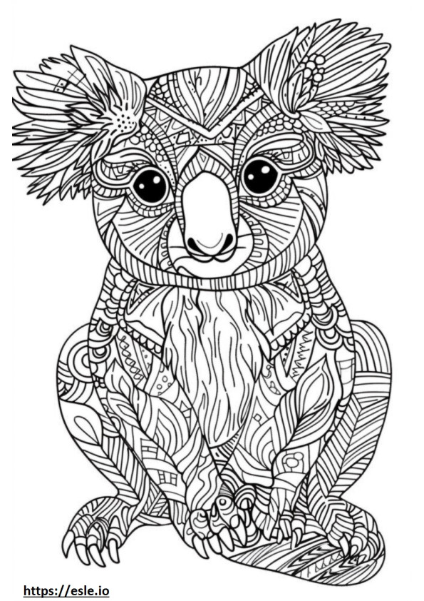 Airedoodle Friendly coloring page