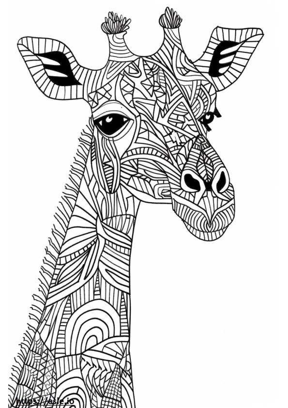 Airedoodle Friendly coloring page
