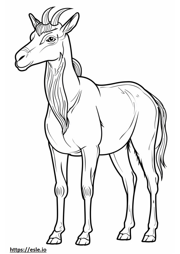 Akbash full body coloring page