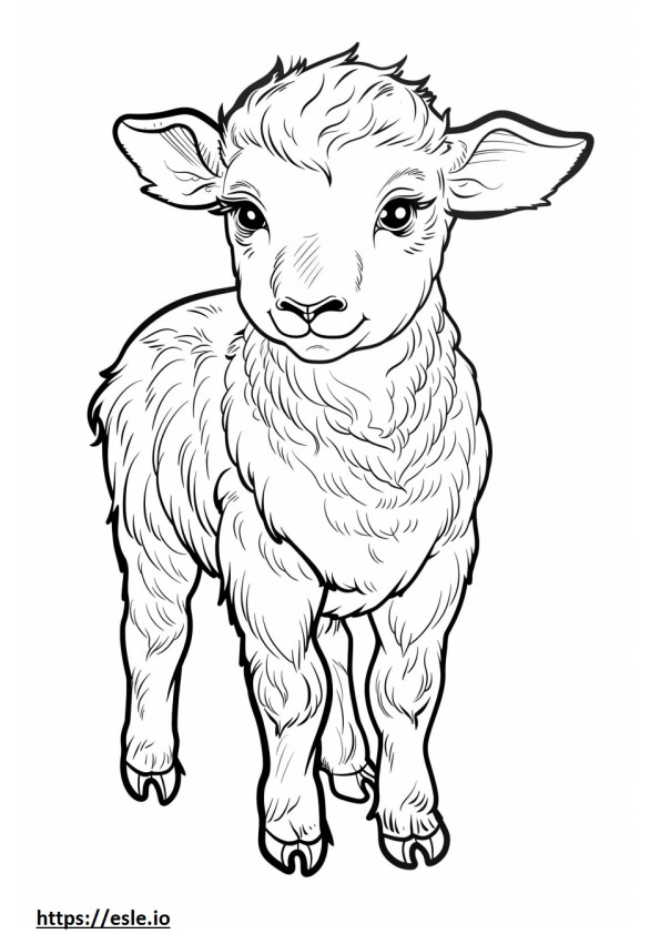 Akbash baby coloring page