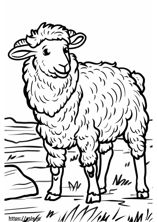 Akbash cute coloring page