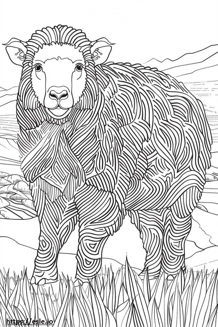 Akbash Playing coloring page