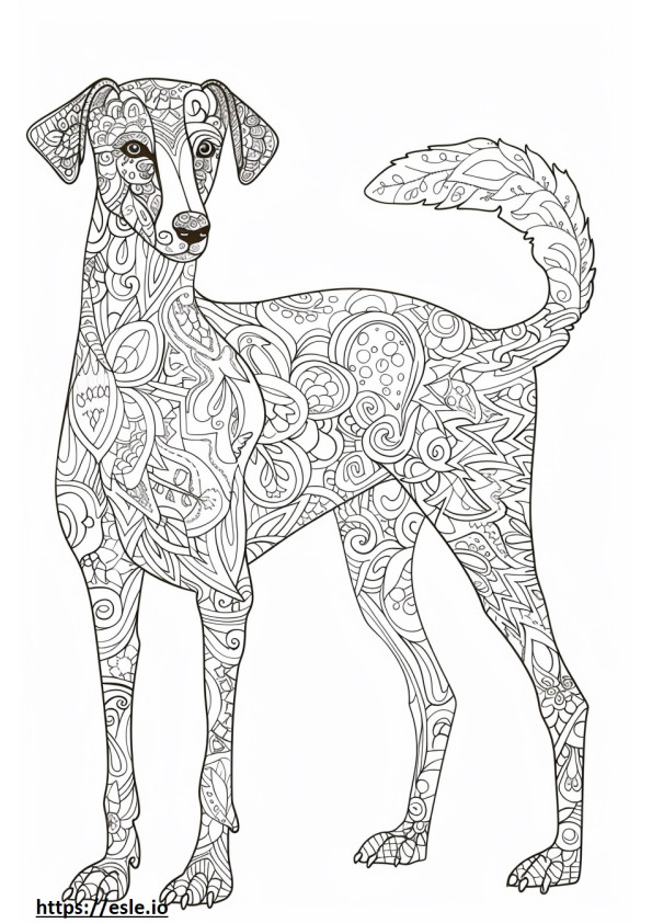 Alabai (Orta Asya Çoban Köpeği) Dostu boyama