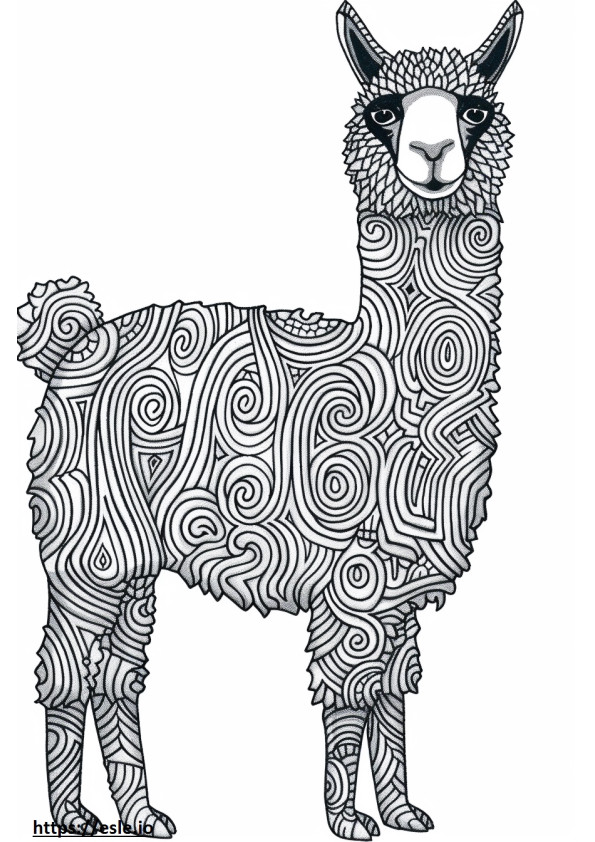 Apto para alpacas para colorear e imprimir