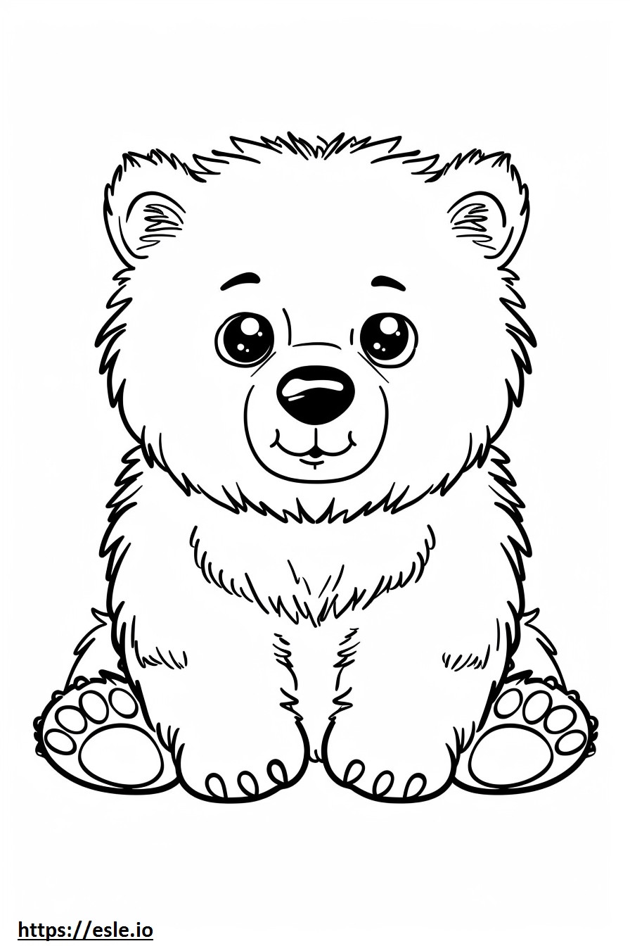 Alusky baby coloring page
