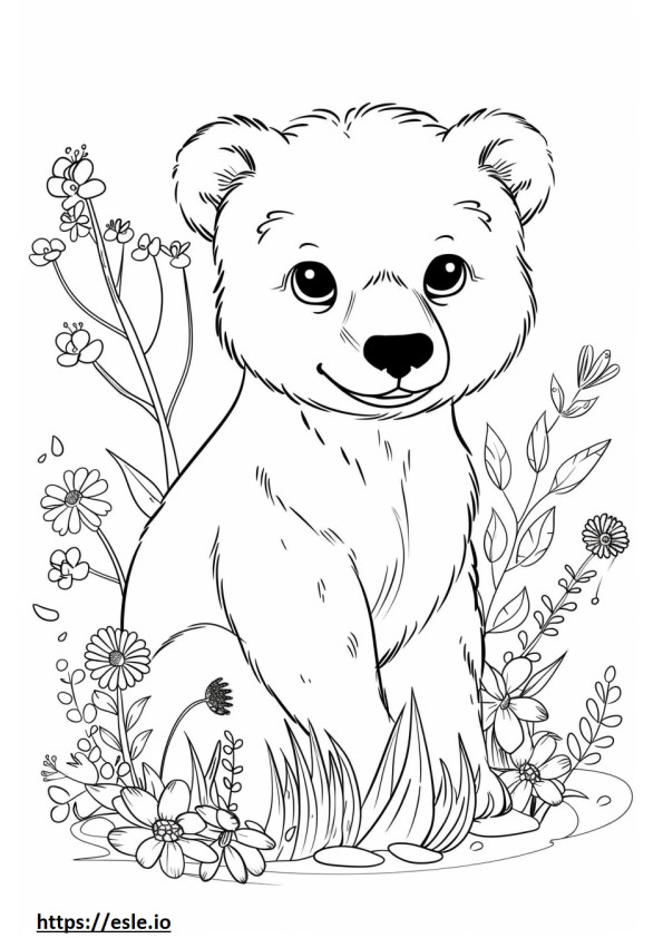 Alusky baby coloring page