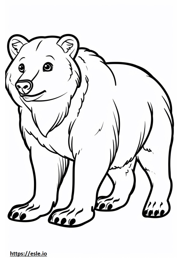 Alusky cute coloring page