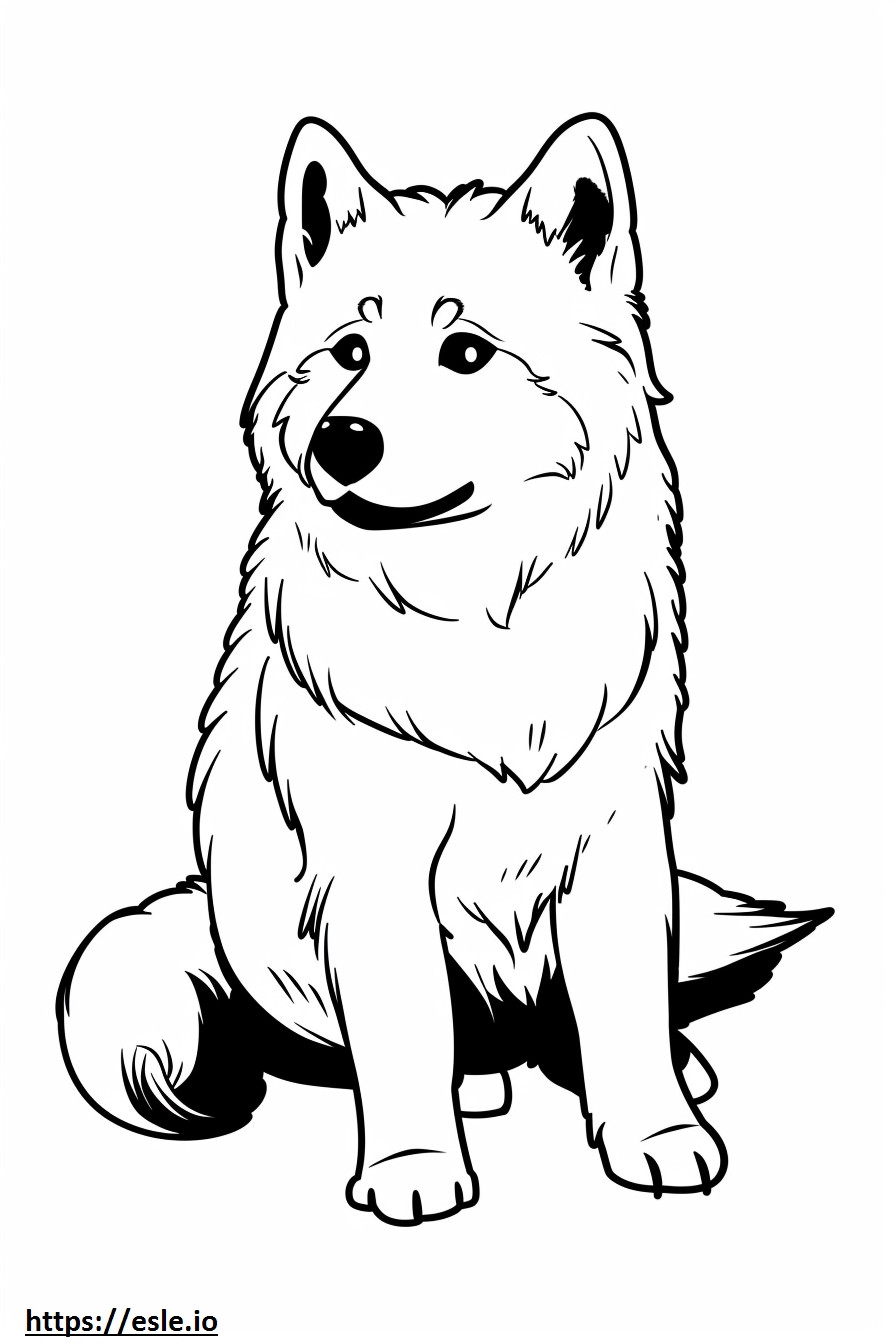 Alusky cute coloring page