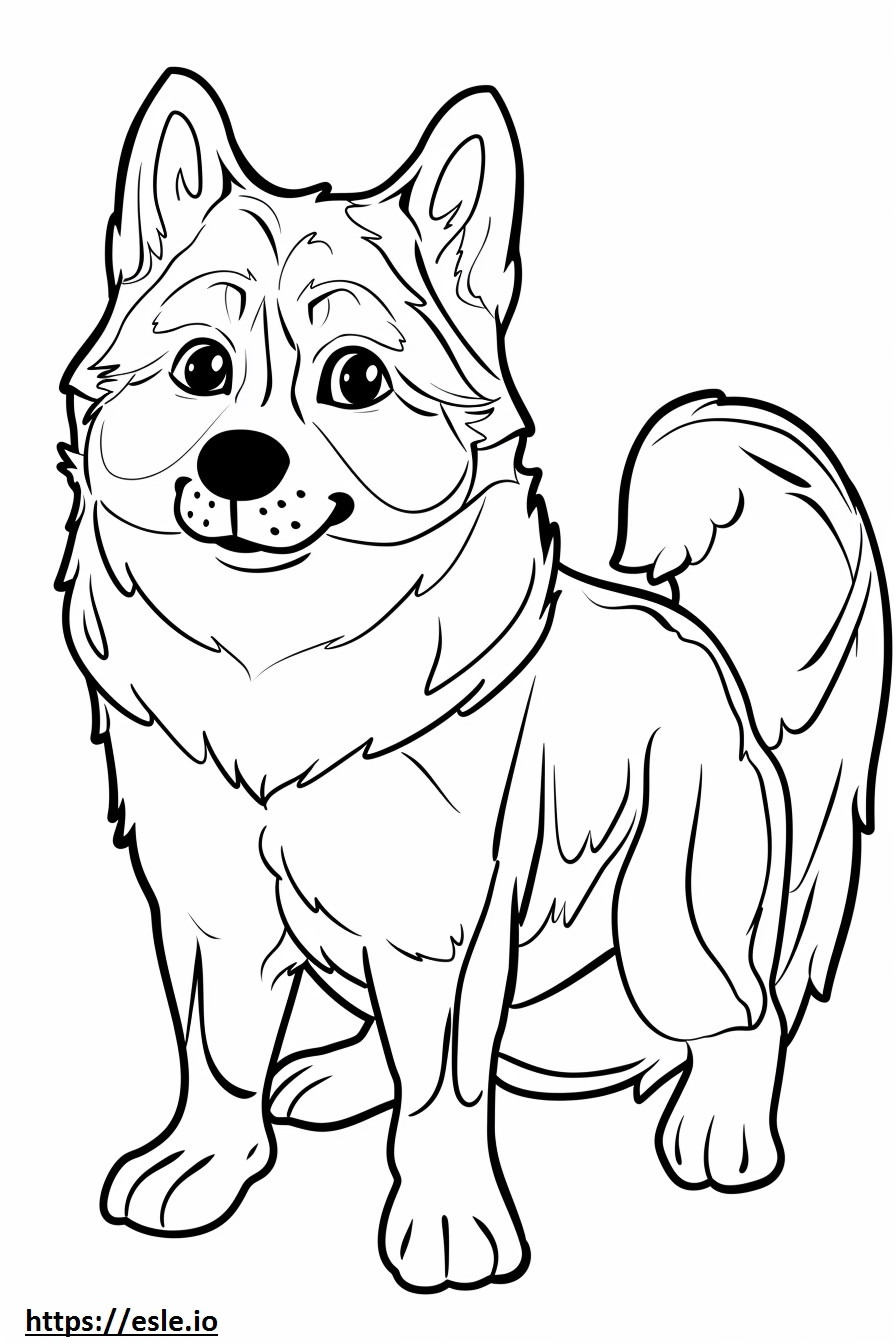 Alusky Friendly coloring page