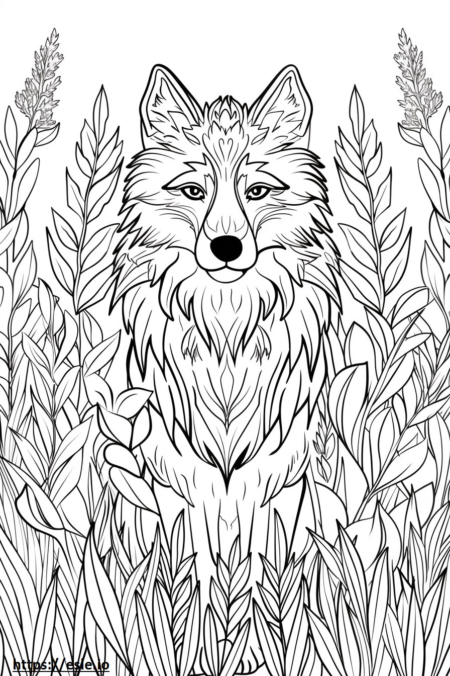 Alusky Friendly coloring page