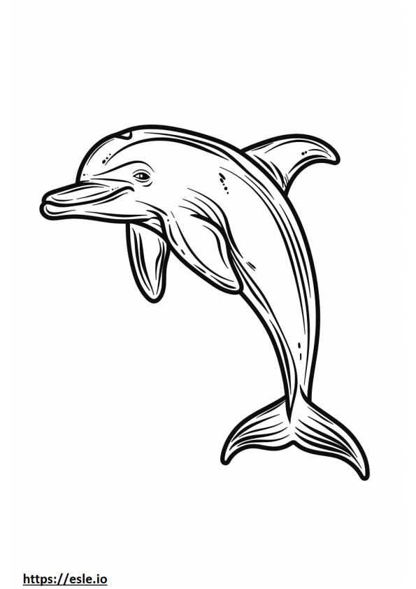 Amazon River Dolphin (Pink Dolphin) mosoly emoji szinező