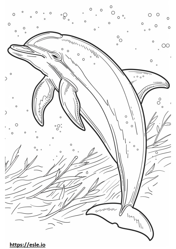 Amazon River Dolphin (Pink Dolphin) mosoly emoji szinező