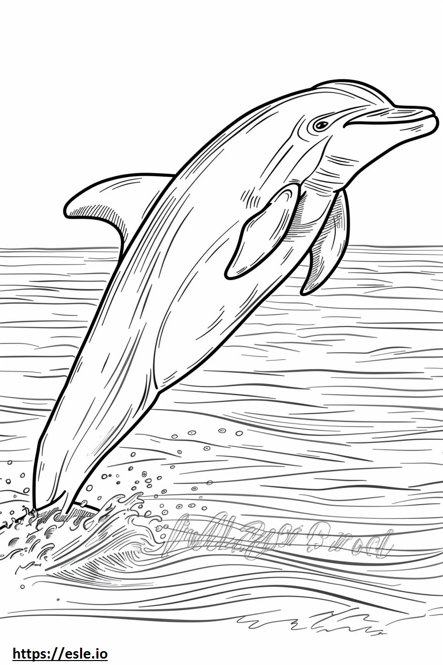Amazon River Dolphin (Pink Dolphin) pelaa värityskuva