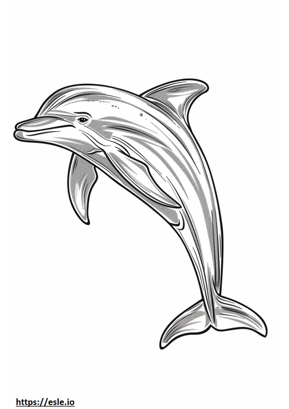 Delfin Amazonki (Różowy Delfin) Kawaii kolorowanka
