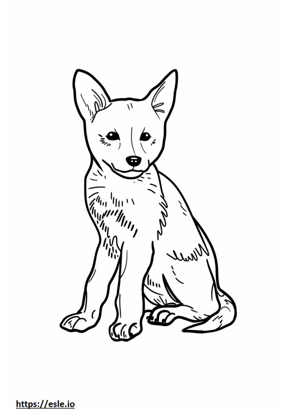 Coloriage Bébé Foxhound américain à imprimer