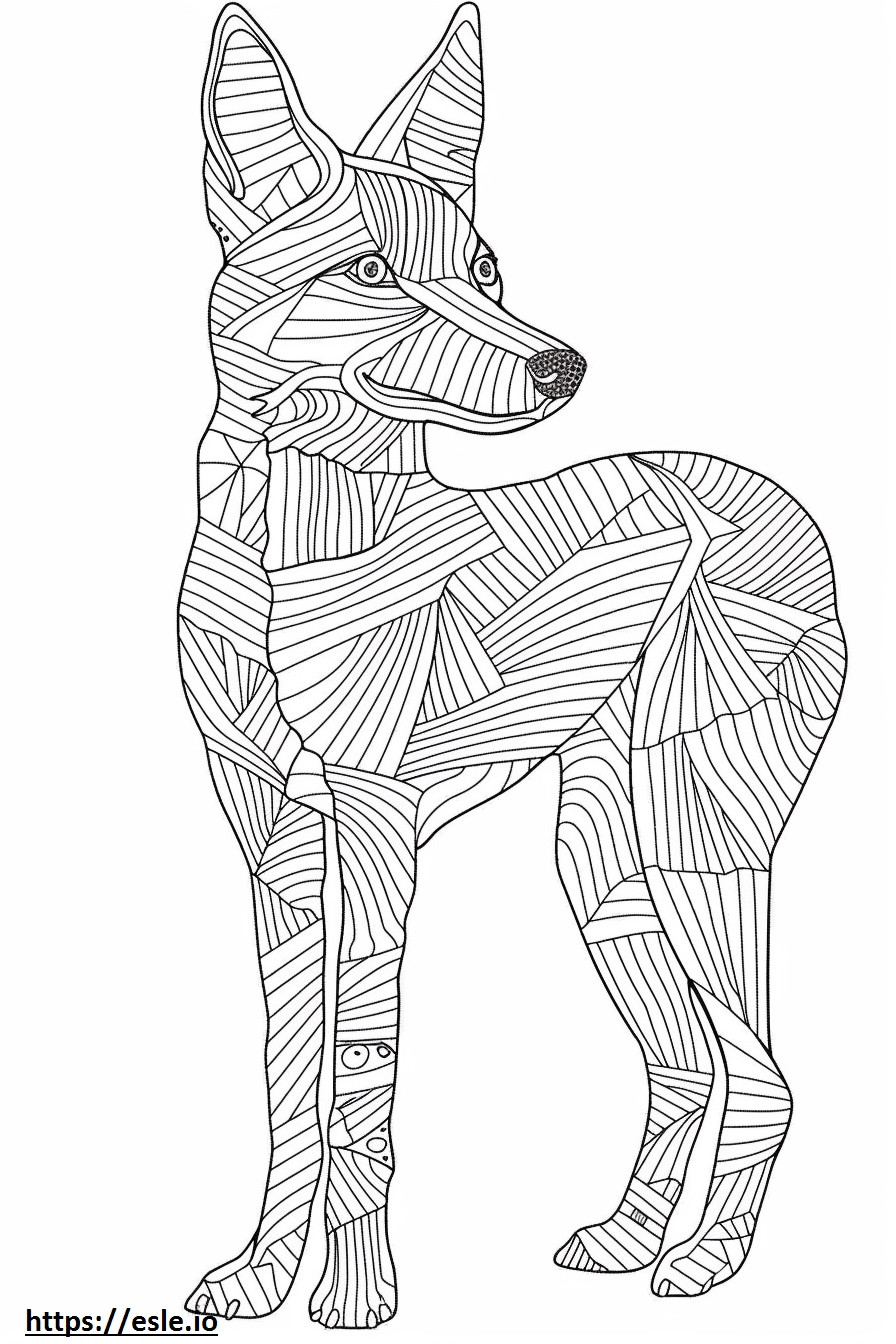 Amerikaanse Foxhound spelen kleurplaat kleurplaat