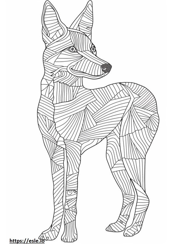 Gioco del Foxhound americano da colorare