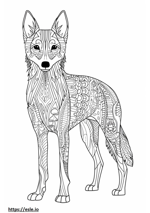 Amerikaanse Foxhound-vriendelijk kleurplaat