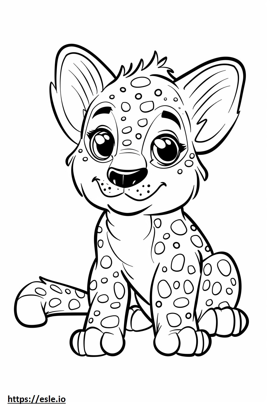 Filhote de cão leopardo americano para colorir
