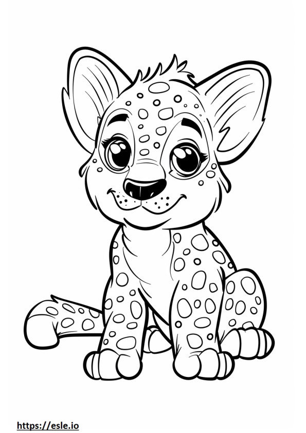 Amerikanleopardikoiran vauva värityskuva