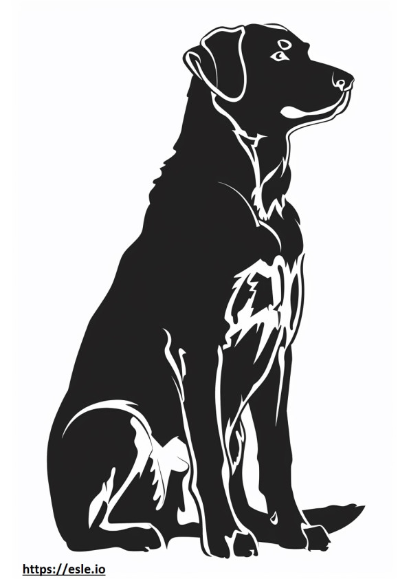 Anatolischer Schäferhund, Ganzkörper ausmalbild