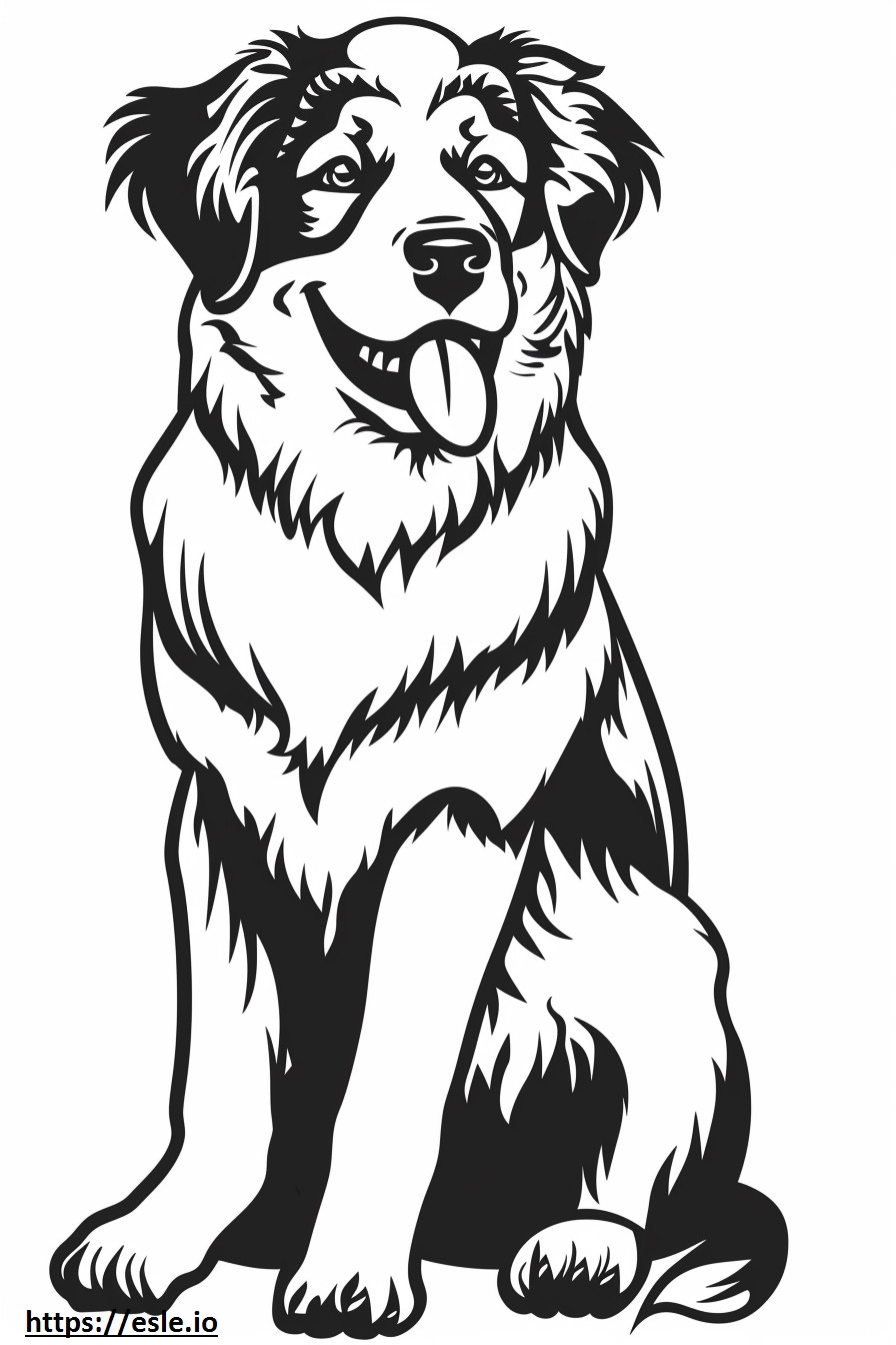 Anadolu Çoban Köpeği gülümseme emojisi boyama