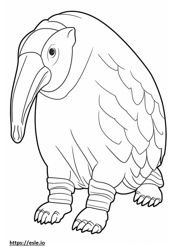 Anteater Friendly coloring page