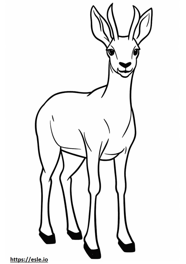 Antilop bebeği boyama