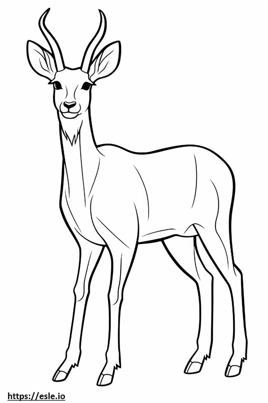 Antilopen-Cartoon ausmalbild