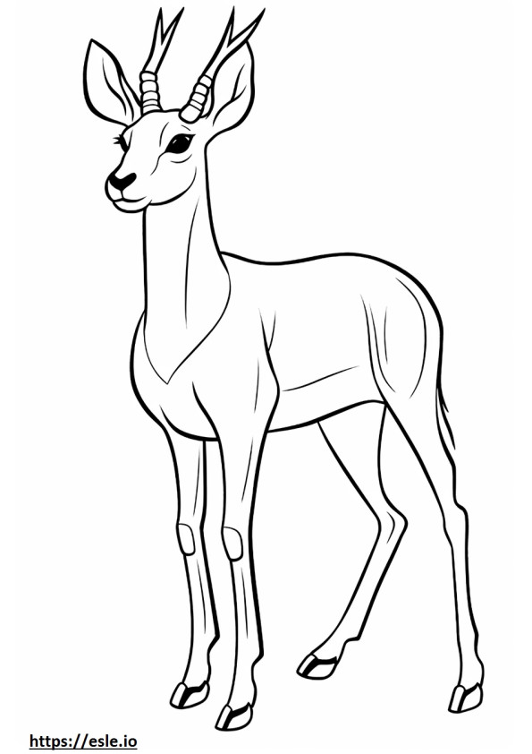 Antilope carina da colorare