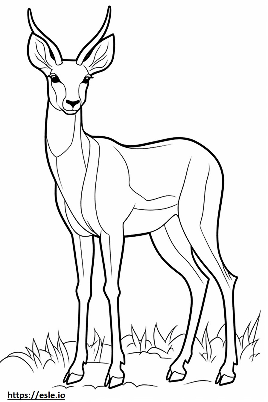 Antilope vriendelijk kleurplaat kleurplaat