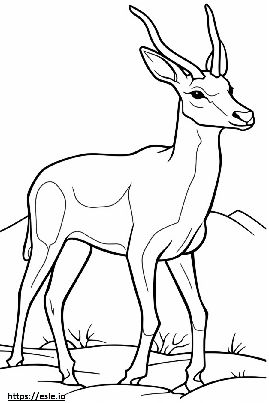 Antelope Friendly coloring page