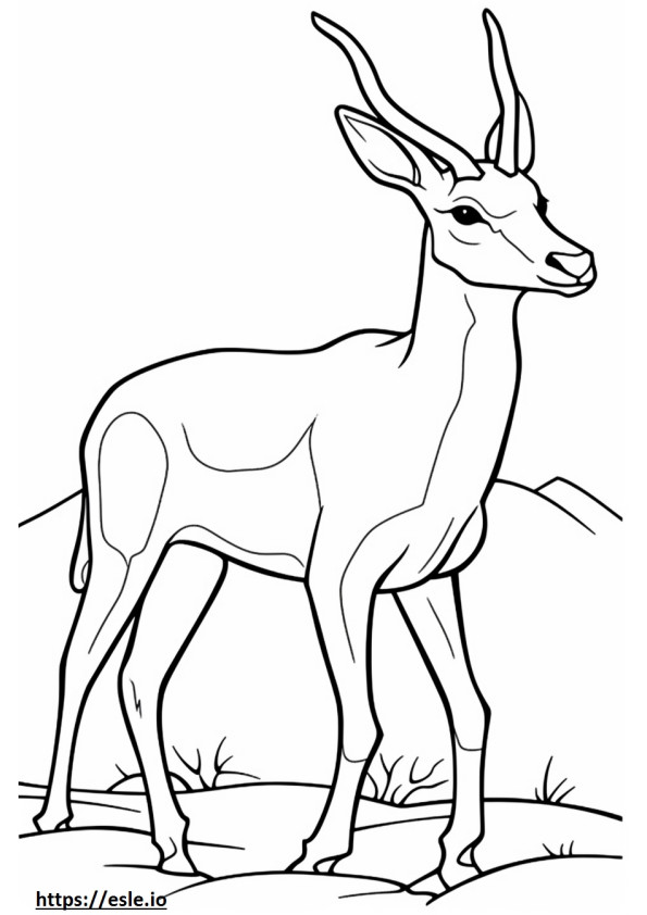 Coloriage Adapté aux antilopes à imprimer
