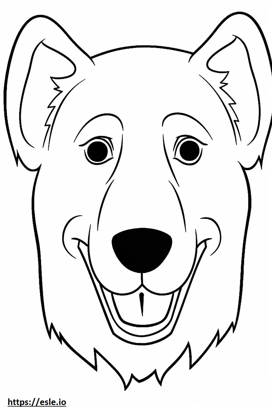 Cara de perro Appenzeller para colorear e imprimir