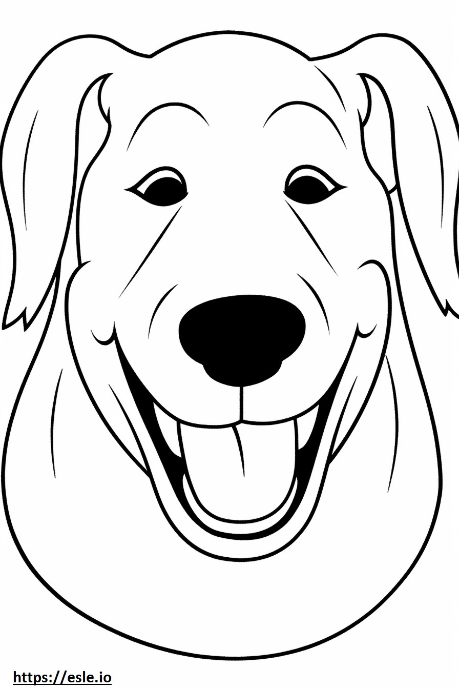 Emoji senyum Anjing Appenzeller gambar mewarnai