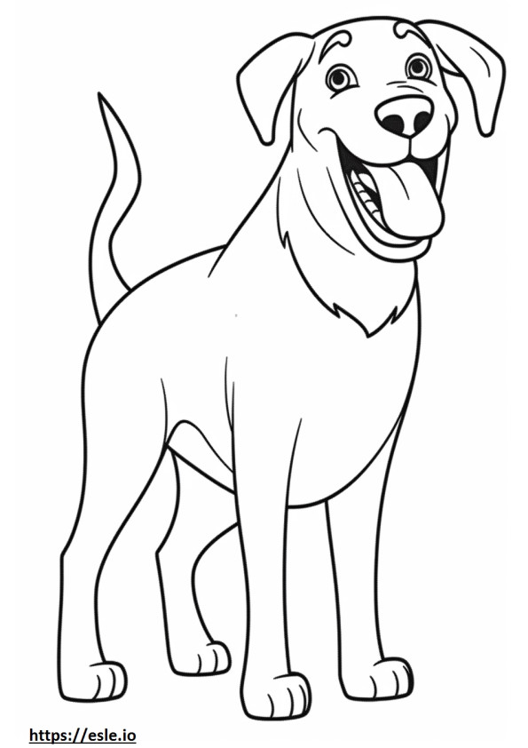 Appenzeller-hond blij kleurplaat