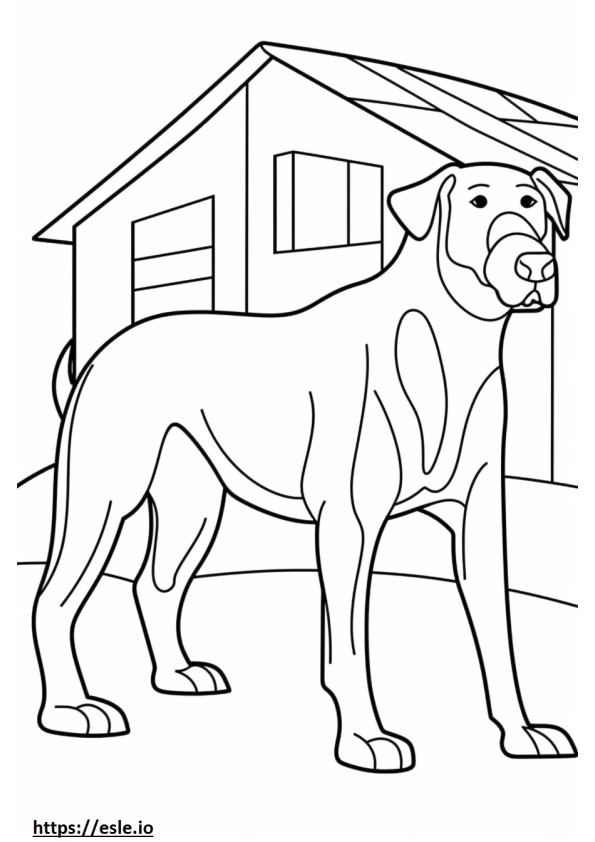 アッペンツェルの犬が遊ぶ ぬりえ - 塗り絵